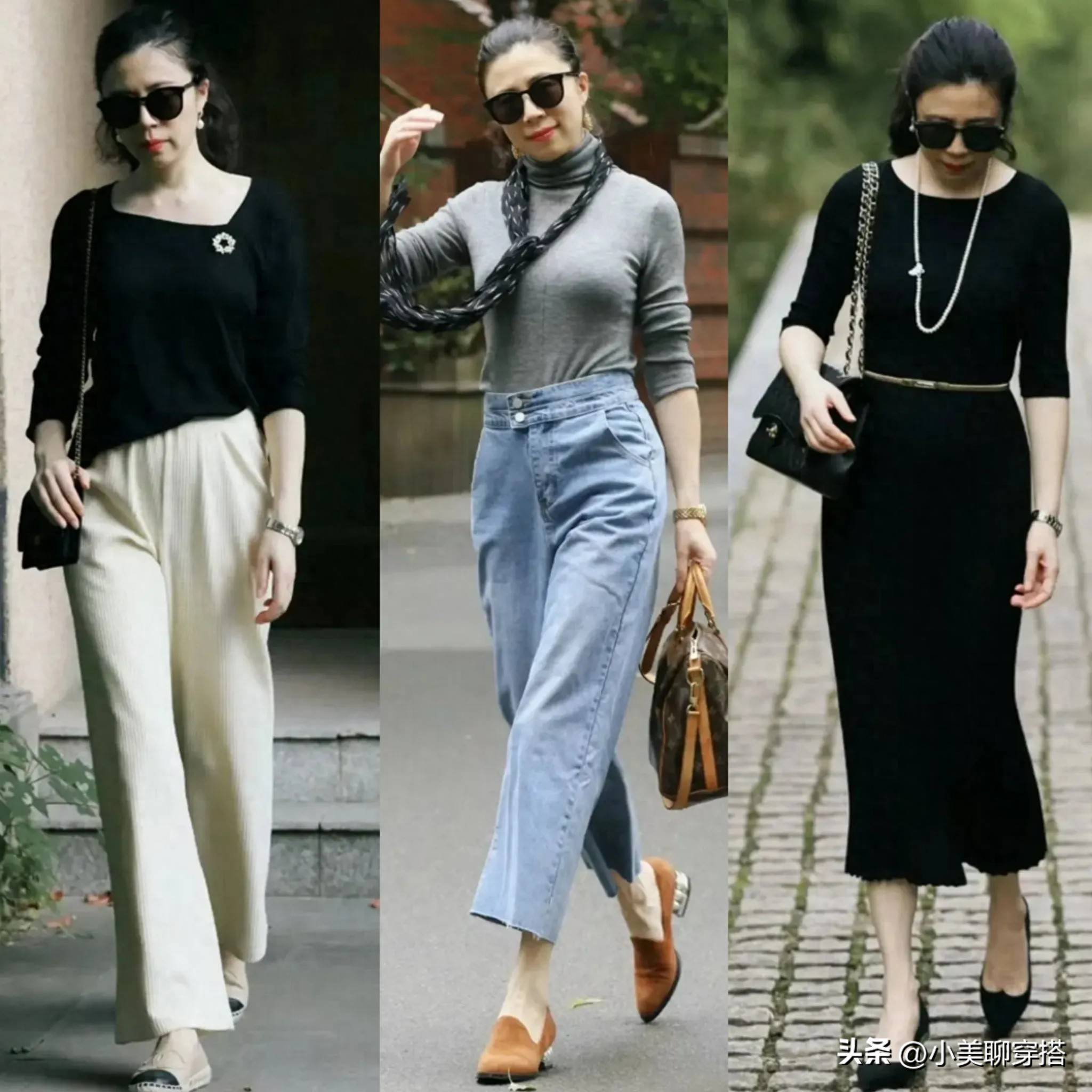 大妈装”夏天跟着她学起来时髦又减龄瓦力棋牌等你到了50岁也要告别“(图1)