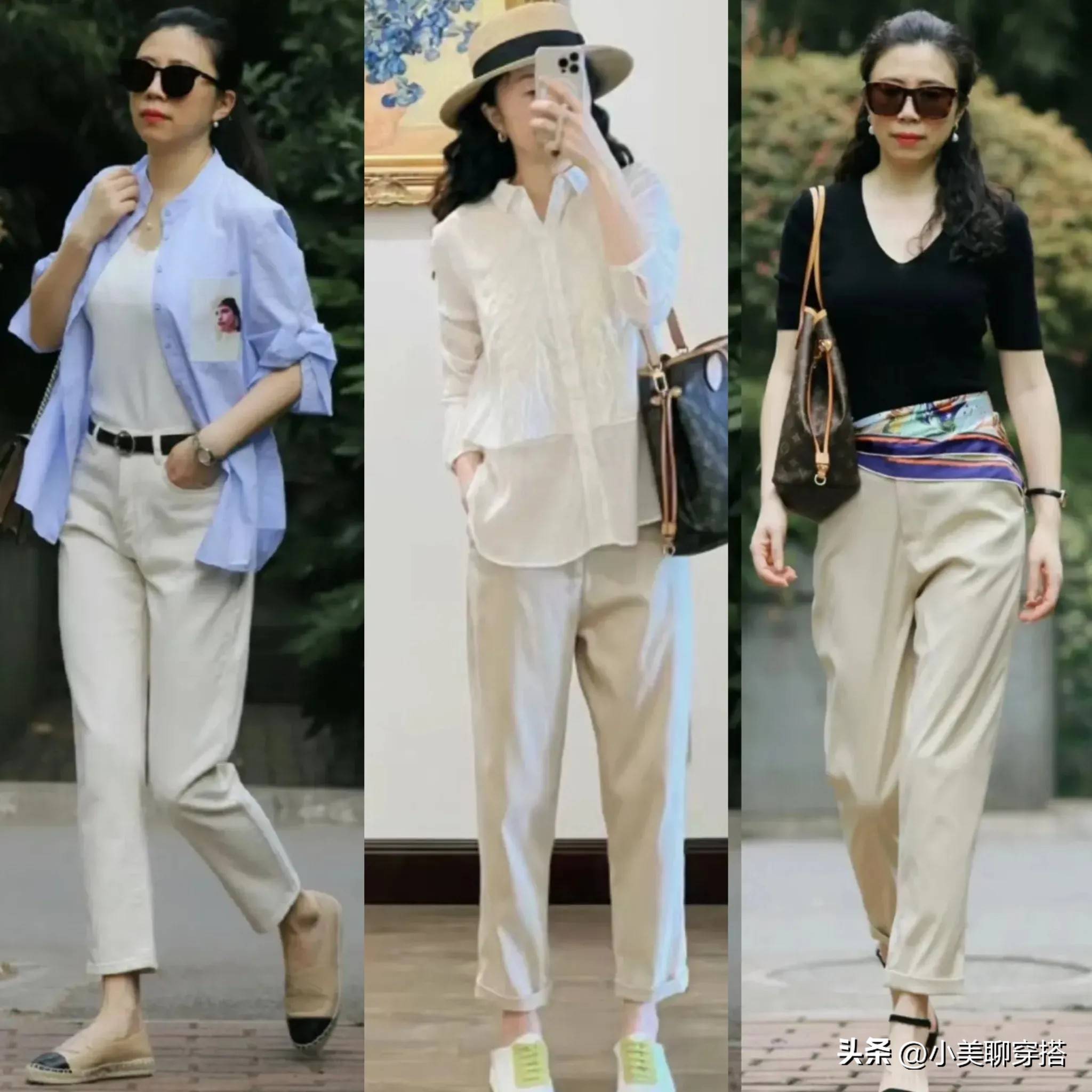 大妈装”夏天跟着她学起来时髦又减龄瓦力棋牌等你到了50岁也要告别“(图3)