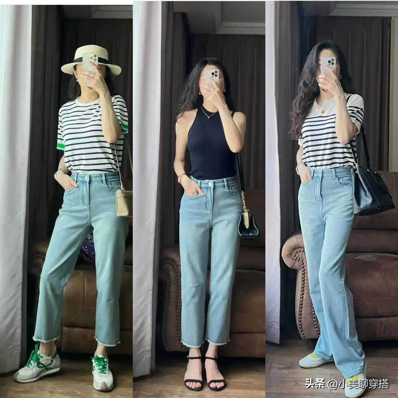 大妈装”夏天跟着她学起来时髦又减龄瓦力棋牌等你到了50岁也要告别“(图5)