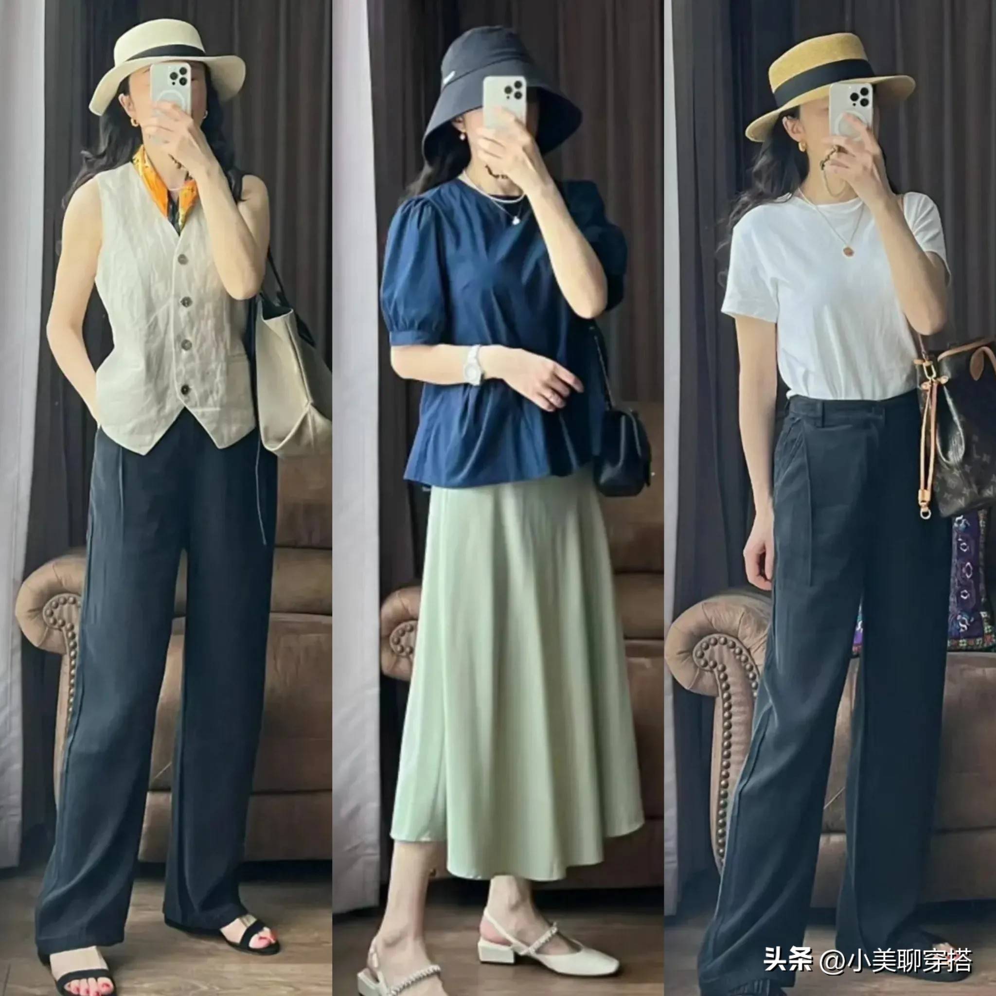 大妈装”夏天跟着她学起来时髦又减龄瓦力棋牌等你到了50岁也要告别“(图7)